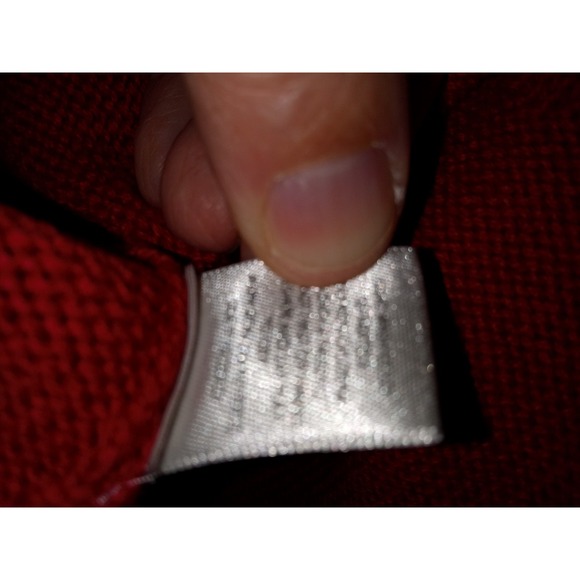 Vtg Christopher & Banks Sweater Vest Women's Sz XL Red Zip Up  Snowman - Picture 7 of 7